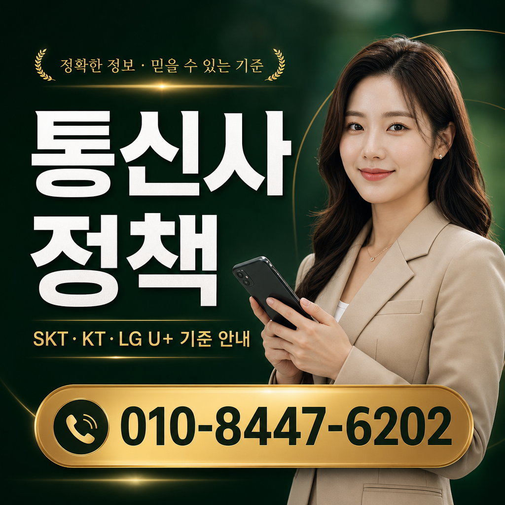 통신사별 정책 확인